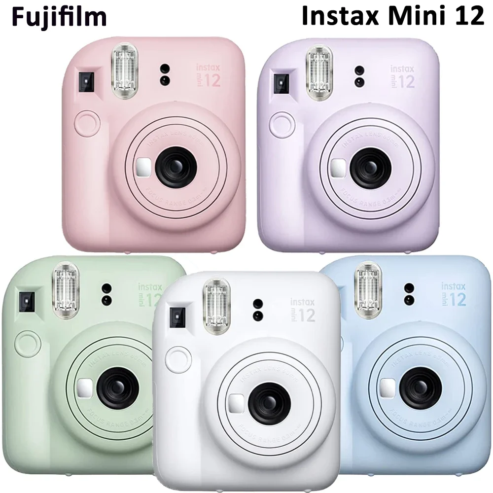 

New Fujifilm Instax Mini 12 Instant Camera Blossom Pink / Pastel Blue / Mint Green / Clay White / Lilac Purple 5 Colors