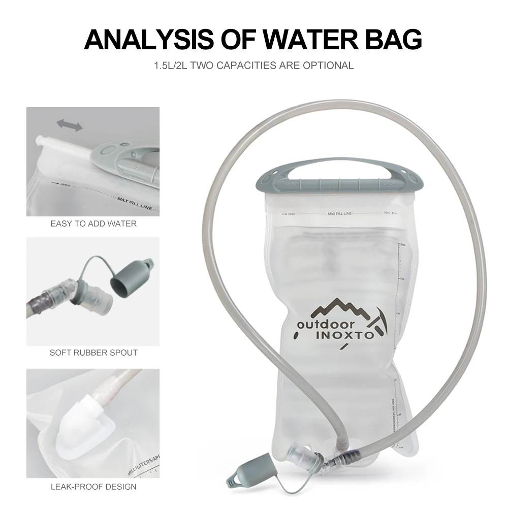 Рюкзак INOXTO trail running-ultra-светильник 5L жилет для гидратации бега сумка воды марафона