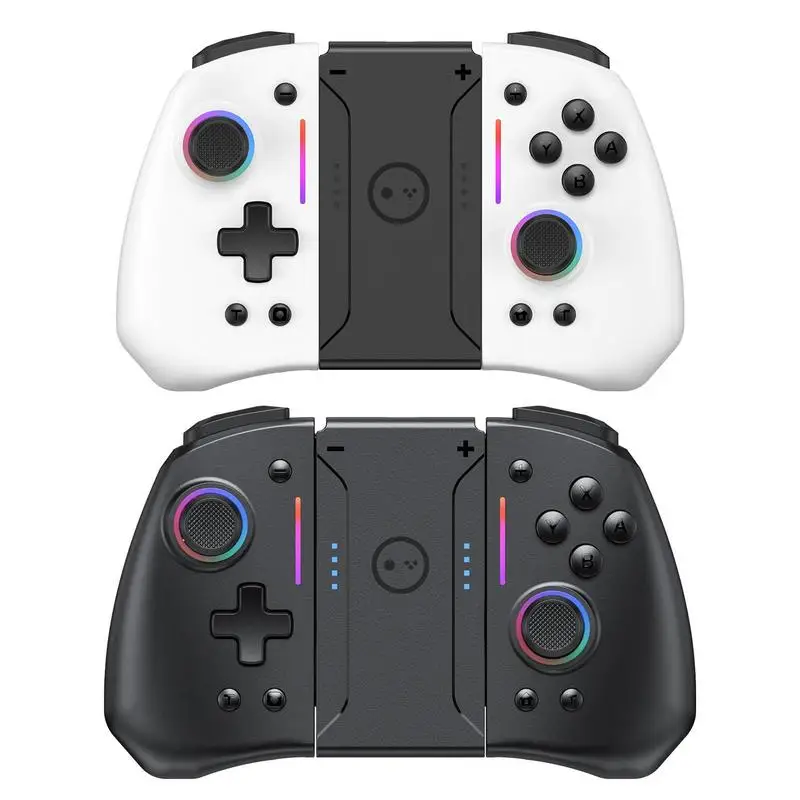 

RGB Game Controller Speed Adjustable Wireless Gyroscope Gamepad For NS Switch Wake Up Dual Motor Vibration Battery Gamepad