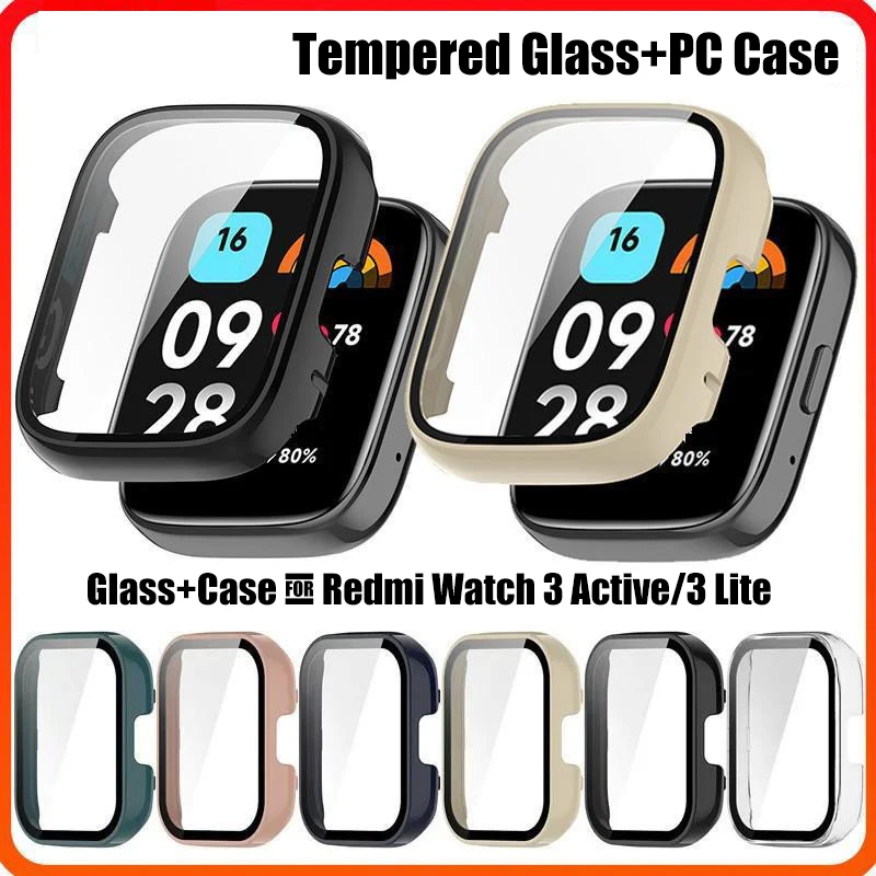 Чехол из ТПУ + стекло для Redmi Watch 3 Active/Lite силиконовый чехол защитный полноэкранный