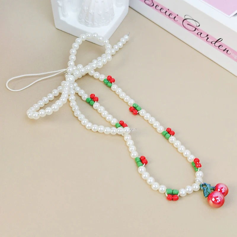 Модный трендовый брелок для телефона с бусинами женщин и девушек