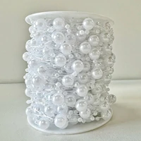 acrylic spacer beads imitation pearls for jewelry handmade diy craft accessories wedding bridal headdress decoration