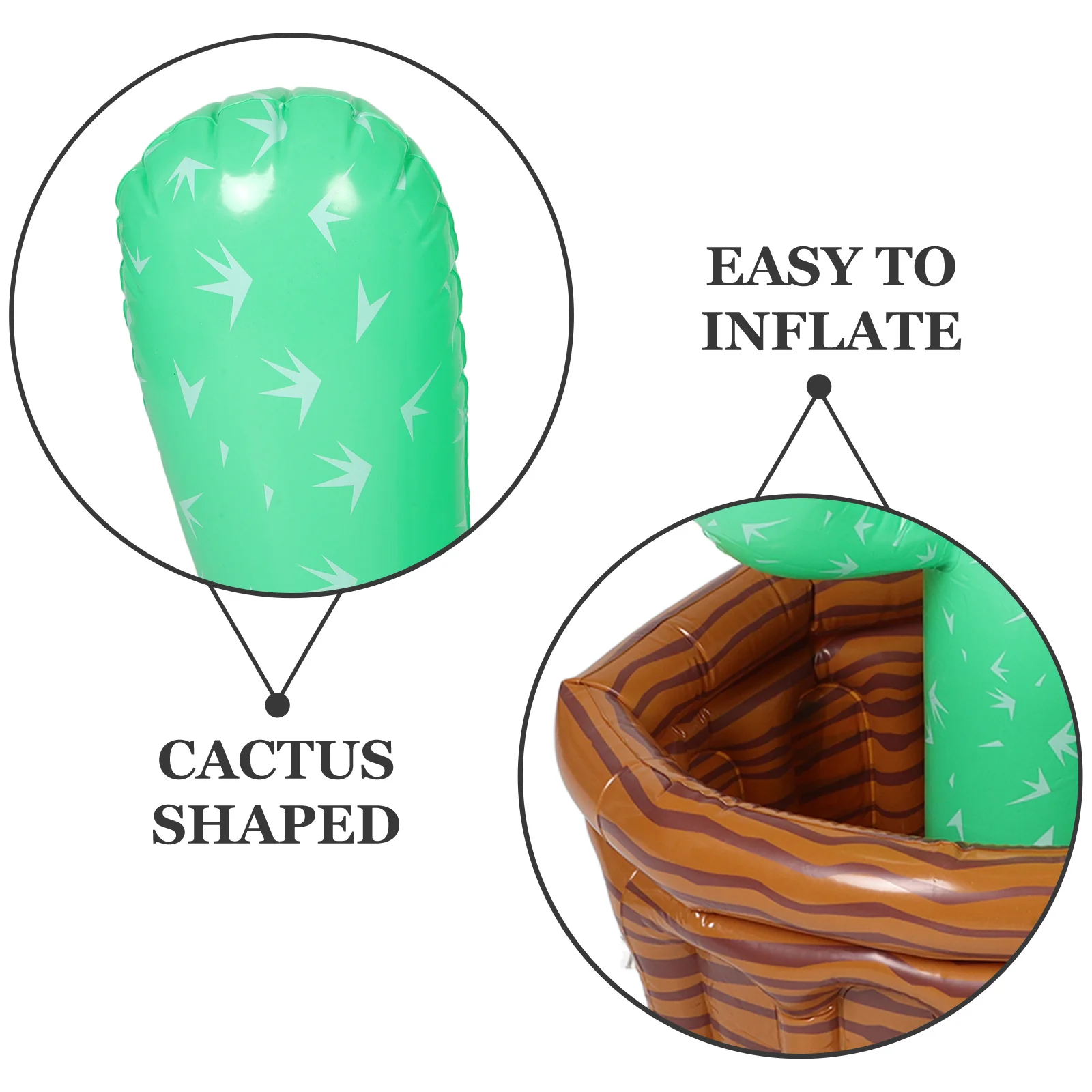 S Toy Cactus Ice Bucket Pool Party Drinks Large Cooler Fiesta Decoration 7500X4700X4700CM Pvc Cube Nadmuchiwany kształt