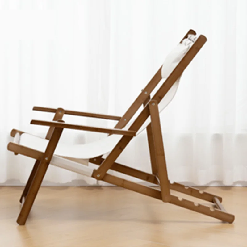 

Портативный стул для гостиной, бассейна, кемпинга, складное кресло с откидывающейся спинкой, минималистичное современное кресло для отдыха, деревянная мебель Silla De Playa De Outdoor Furniture
