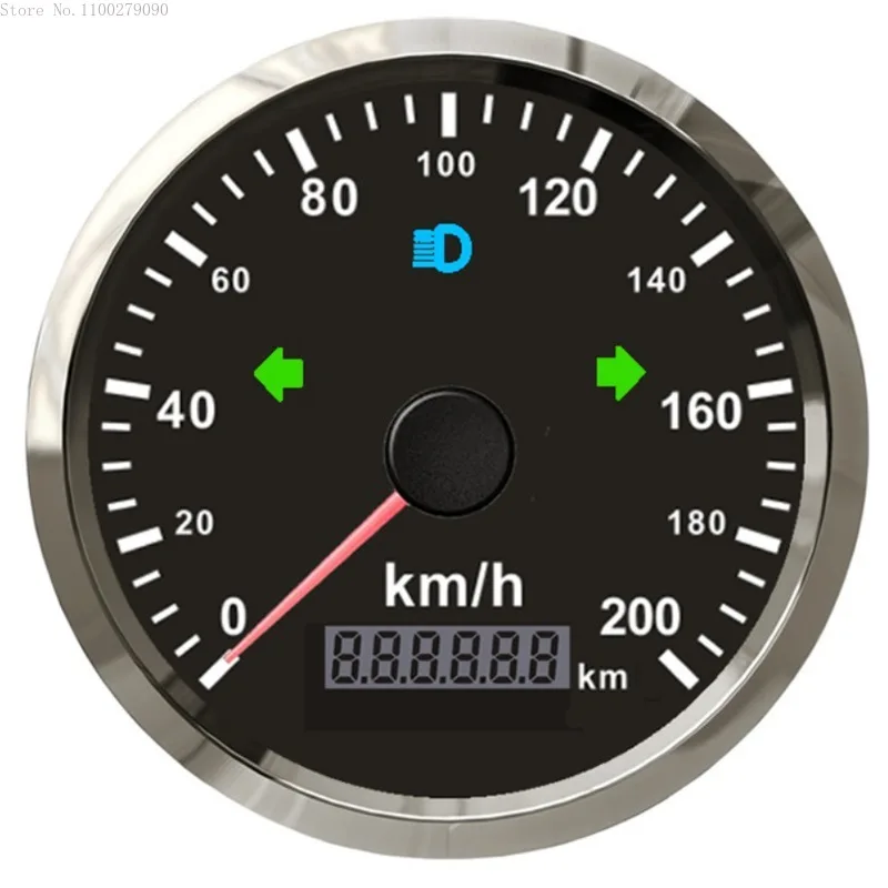 

Waterproof 85mm GPS Speedometer 125 Km/h 200km/h for Snowmobile Motorcycle ATV UTV Total Mileage Adjustable 12V 24V Moto Parts B