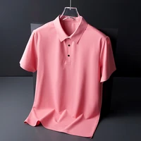mens t shirt top summer fashion solid color loose pullover t shirt tops mens casual button pullover turn down collar t shirt