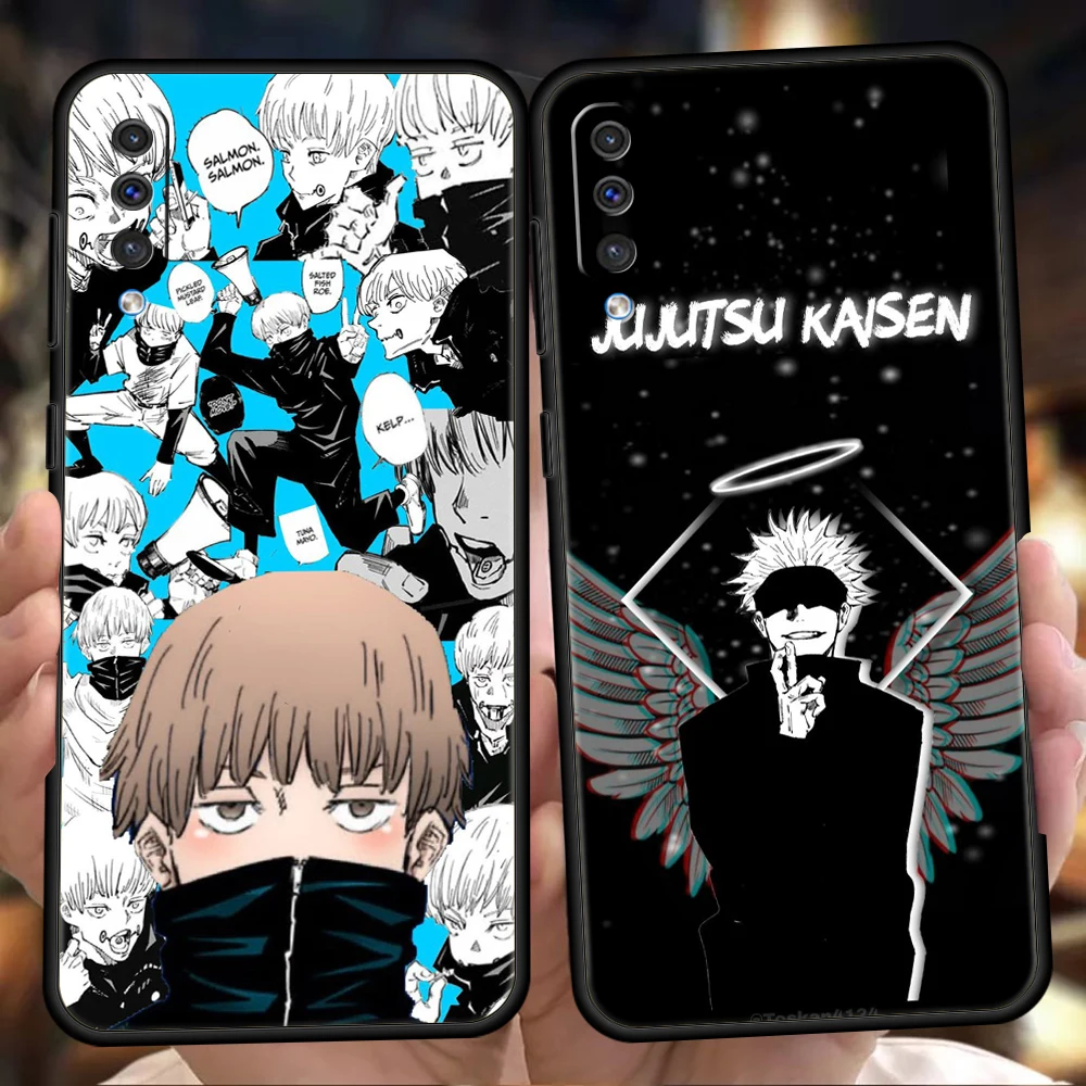 

Jujutsu Kaisen Phone Case For Samsung Galaxy A53 A73 A33 A23 A13 A12 A22 A02 A50 A70 A20 A10 A20S 5G Black Silicone Cover Fundas