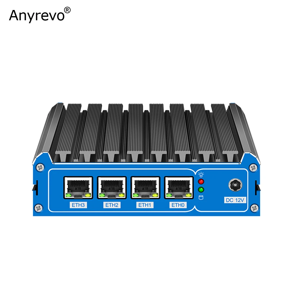 Soft Router Mini PC Intel Celeron J4125 Quad-Cores 4x LAN 2.5G Network Card Fiewall Appliance pfSense OPNsense ROS VPN Server