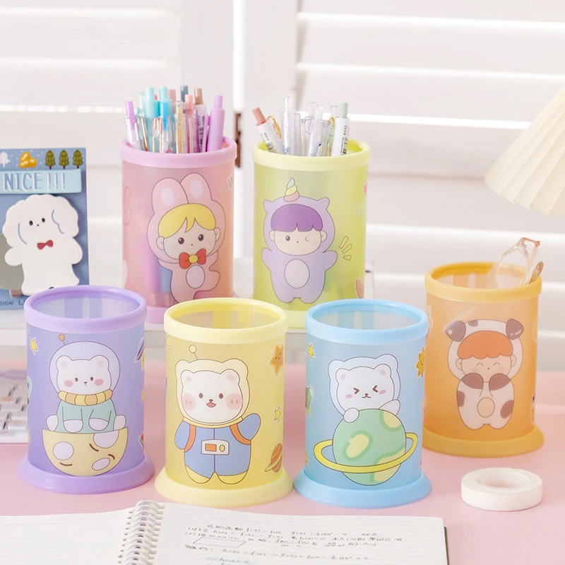 

Мультяшный держатель для карандашей, милый держатель для ручек, настольный органайзер, аксессуары для детей, подарок, офисные канцелярские принадлежности, школьные принадлежности