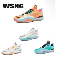 wsngmens basketball shoes breathable cushioning anti slip wear resistant sneakers gym training sports basketball sneakers women