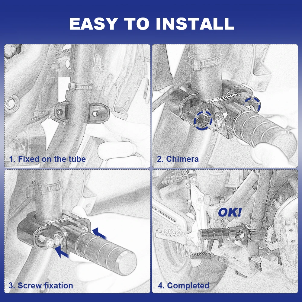 Для Aprilia Tuono Shiver Dorsoduro Caponord DUCATI MONSTER SCRAMBLER Multistrada XDiavel мотоциклетные подножки для