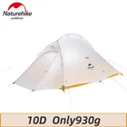 Палатка Naturehike Upgrade 10D туристическая Ультралегкая, нейлон, силикон, облако вверх 2, на 1-2 человек, водонепроницаемая, портативная, для пешего туризма, с бесплатным ковриком