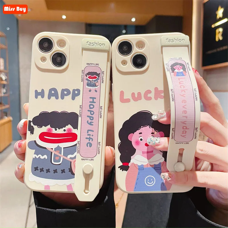 

Young Boys & Girls Couple Wrist Band Bracket Holder Case for Huawei Honor V10 V20 V30 Pro V40 Honor 9 10i 20 Pro 20 Lite Cover