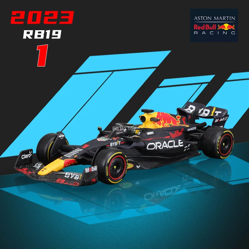 

Bburago 1:43 2023 F1 Red Bull RB19 #1 Max Verstappen Ferrari Mercedes Formula Racing Alloy Car Diecast Model Toy Collection Gift