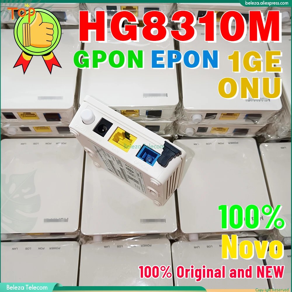 

100% Original Brand New HG8310M GPON EPON ONT ONU GP EP Novo G/EPON Dual Mode 1GE With Single Port Apply To FTTH Modems Terminal