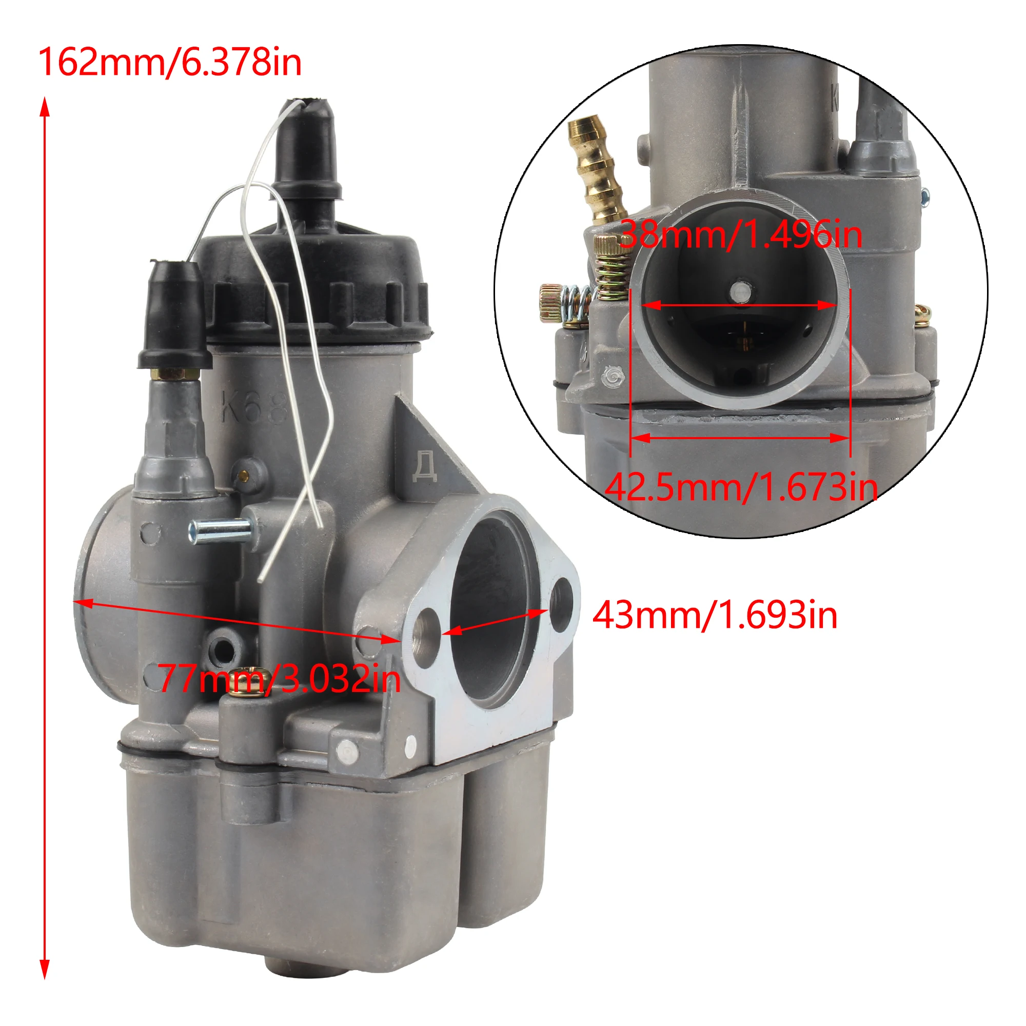Карбюратор для мотоцикла K68 Upiter IZH Russia K68A PEKAR DNEPR URAL мотокросса Carby Moto Tuning Запчасти