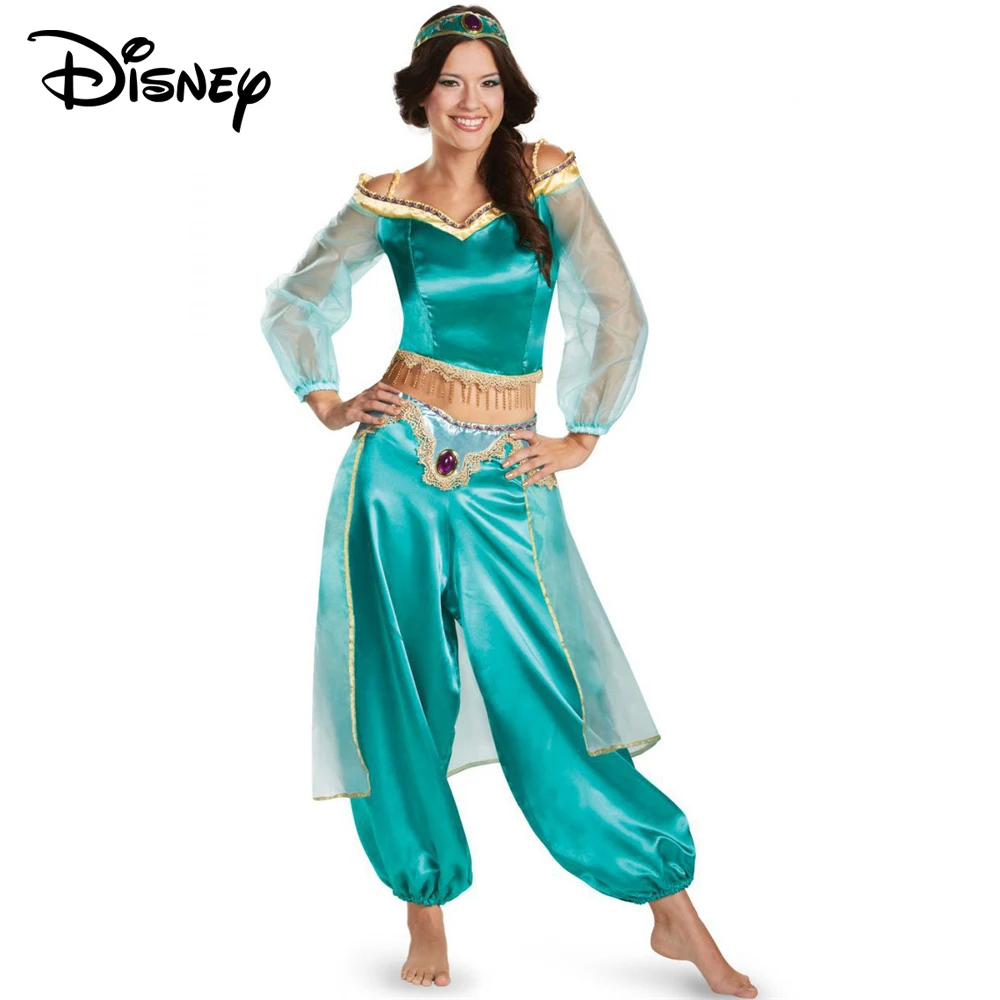 

Disney Halloween Women Aladdin and The Magic Lamp Cosplay Costume Princess Jasmine Dress Up Party Adult Carnival Fancy