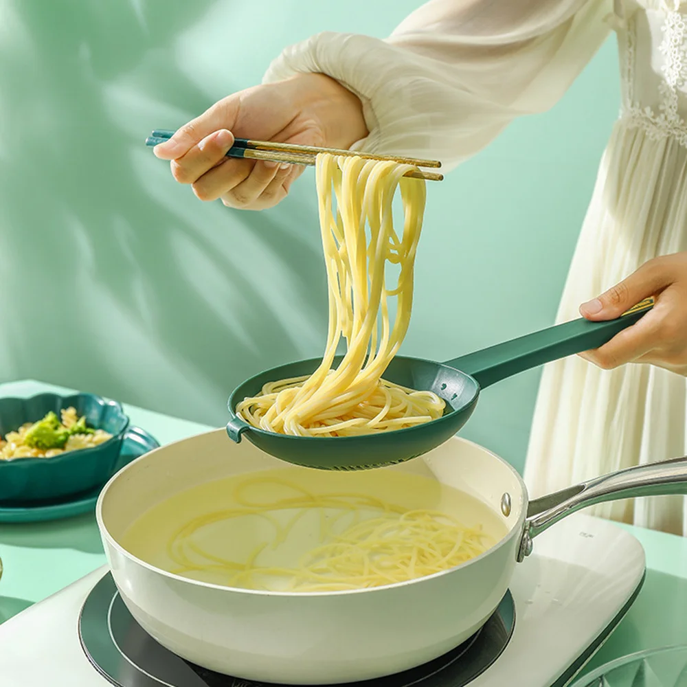 

Кухонная ложка для лапши, термостойкая ложка с длинной ручкой, пластиковая ложка, ложка с удлиненной ручкой для кухни NIN668