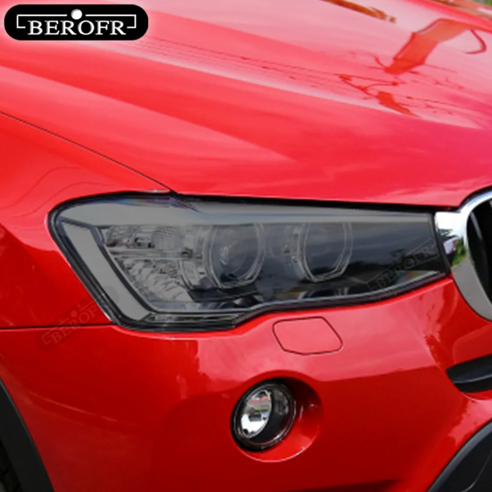 Для BMW X1 F48 X2 F39 X3 F25 G01 X4 F26 G02 X5 F15 G05 X6 F16 G06 X7 тонировка автомобильной фары Дымчатая