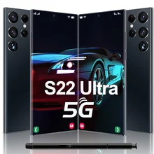 New Celular S22 Ultra SmartPhone 16GB+1TB Dual Sim Unlocked Mobile Phones 6.8 Inch HD Screen 32MP+64MP Camera 4G/5G Cell Phone
