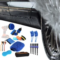 car detailing brush set car cleaning brushes for car wheel air outlet vents car detail brush auto car cleaning kit tools
