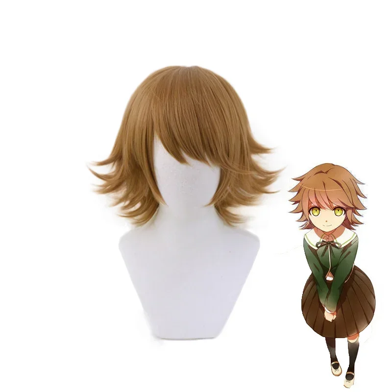 Danganronpa Chihiro Fujisaki парик косплей костюм Dangan Ronpa термостойкие синтетические волосы
