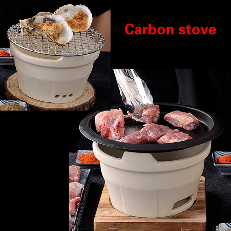 Charcoal stove old clay stove barbecue barbecue tea hot pot stove  household and commercial small carbon stove BBQ grills