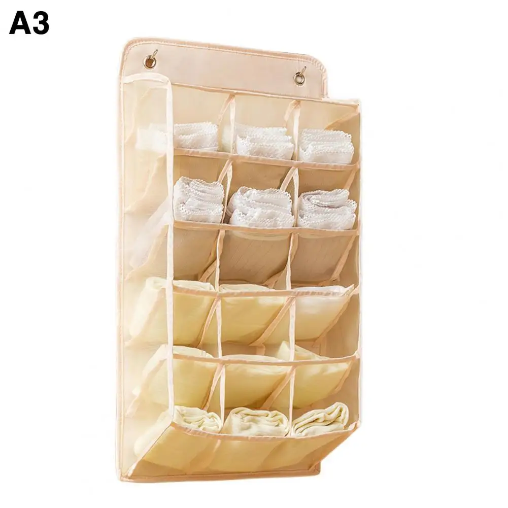 

Storage Bag 1 Set Practical Wall Mounted Transparent Underwear Organizer for Closet Hanging for Wardrobe