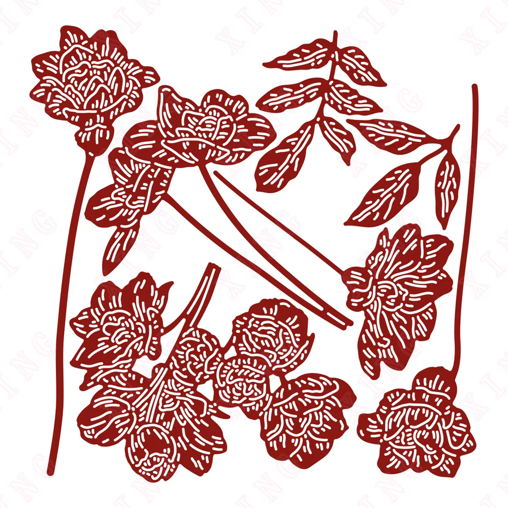

2022 Diy Handmade Craft Beauty Blooms Die Set Arrival New Metal Cutting Dies Scrapbook Album Card Decoration Embossing Templates