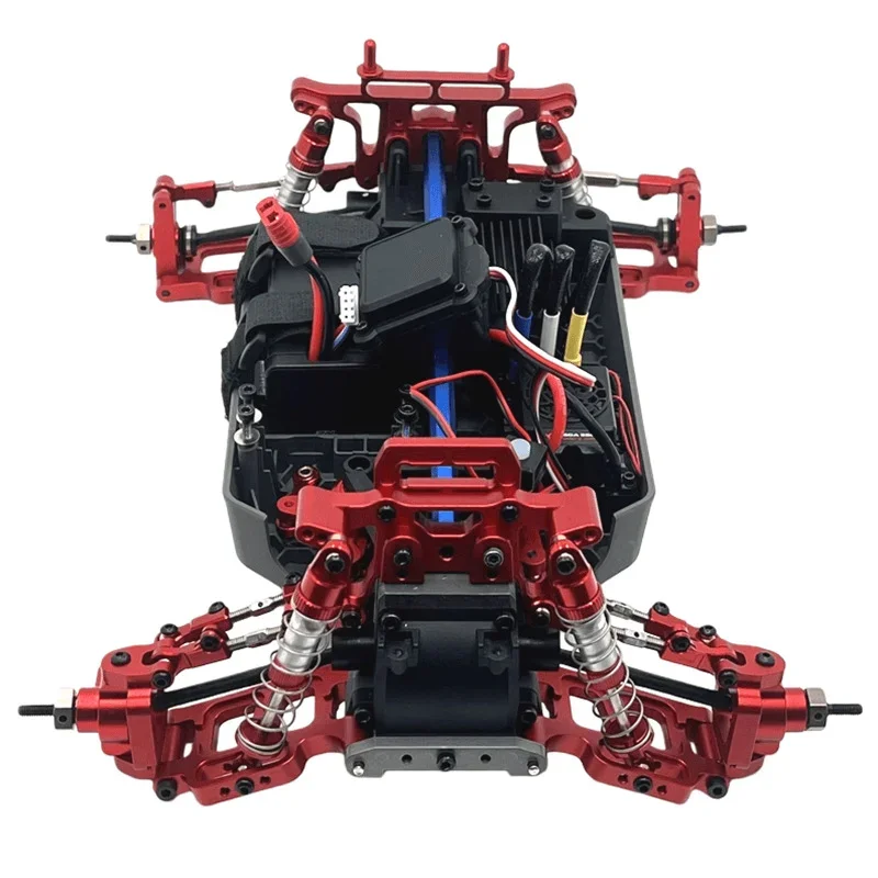 Фото Для MJX Hyper Go 12212: Металлические рулевые кронштейны, ступичные опоры, рулевой механизм, комплект рычагов подвески, запчасти и аксессуары для модернизации радиоуправляемых машин 1/12 №3