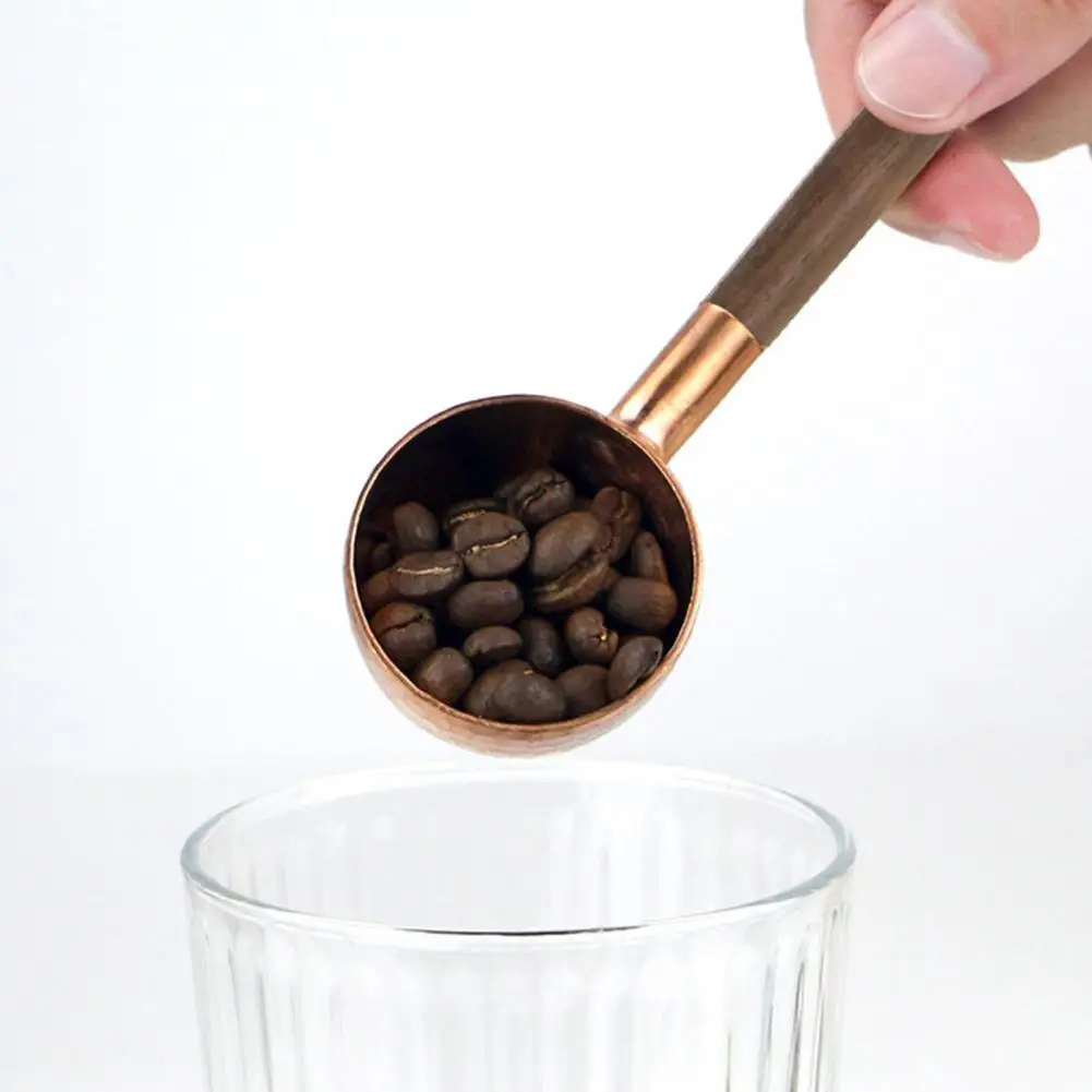 

Coffee Spoon Beautiful Hammed Texture Exquisite Food Grade Brass Coffee Scoop Household Supplies Coffee Scoop Sugar Spoon
