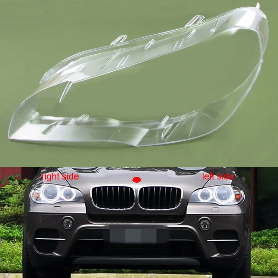 

Для BMW X5 E70 2007-2013 Накладка на фару затеняющий налобный фонарь оболочка абажур стекло для объектива Сменное оригинальное стекло