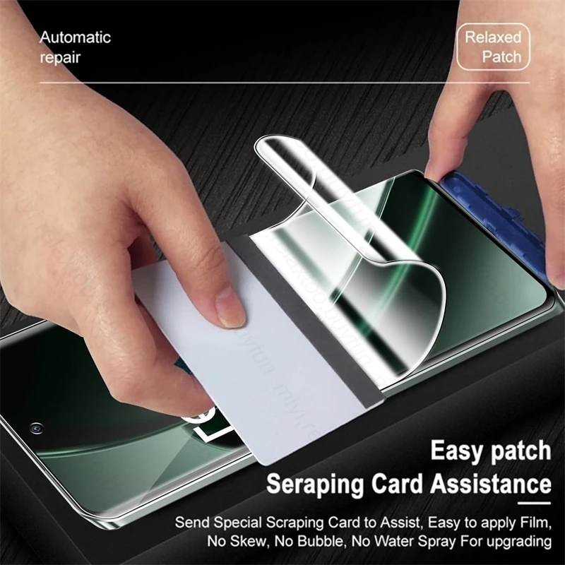 RealmeGT6 4 шт. 30000D изогнутая полностью клеящаяся Гидрогелевая пленка для Realme GT 6 GT6