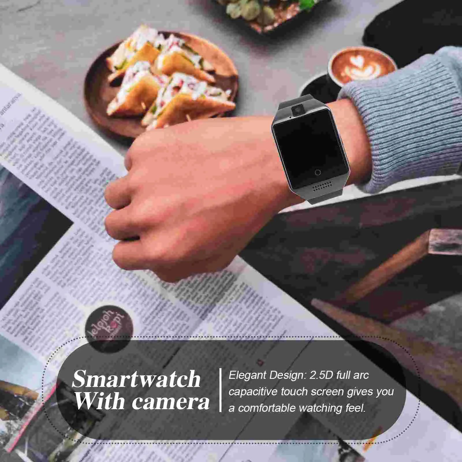 GSM-часы Смарт-часы со слотом для SIM-карты Сотовый телефон Q Bluetooth-камера Мониторинг