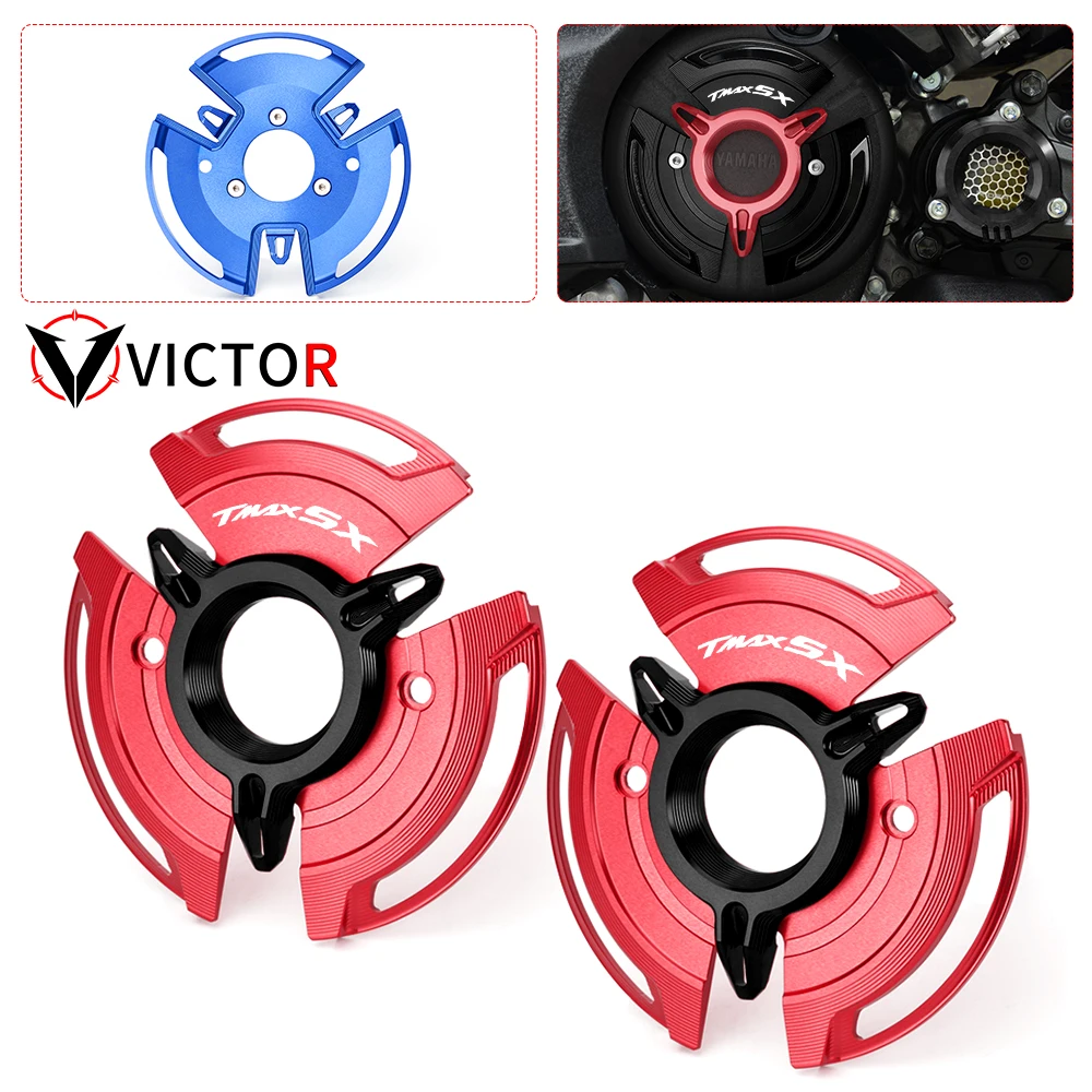 For YAMAHA TMAX SX Motorcycle CNC Engine Stator Engine Protective Cover Guard Protectors TMAXSX 530 2017 2018 2019 2020 Tmax530