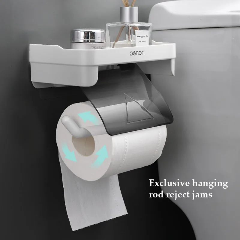 Многофункциональный держатель рулонной бумаги чехол для хранения туалетной в