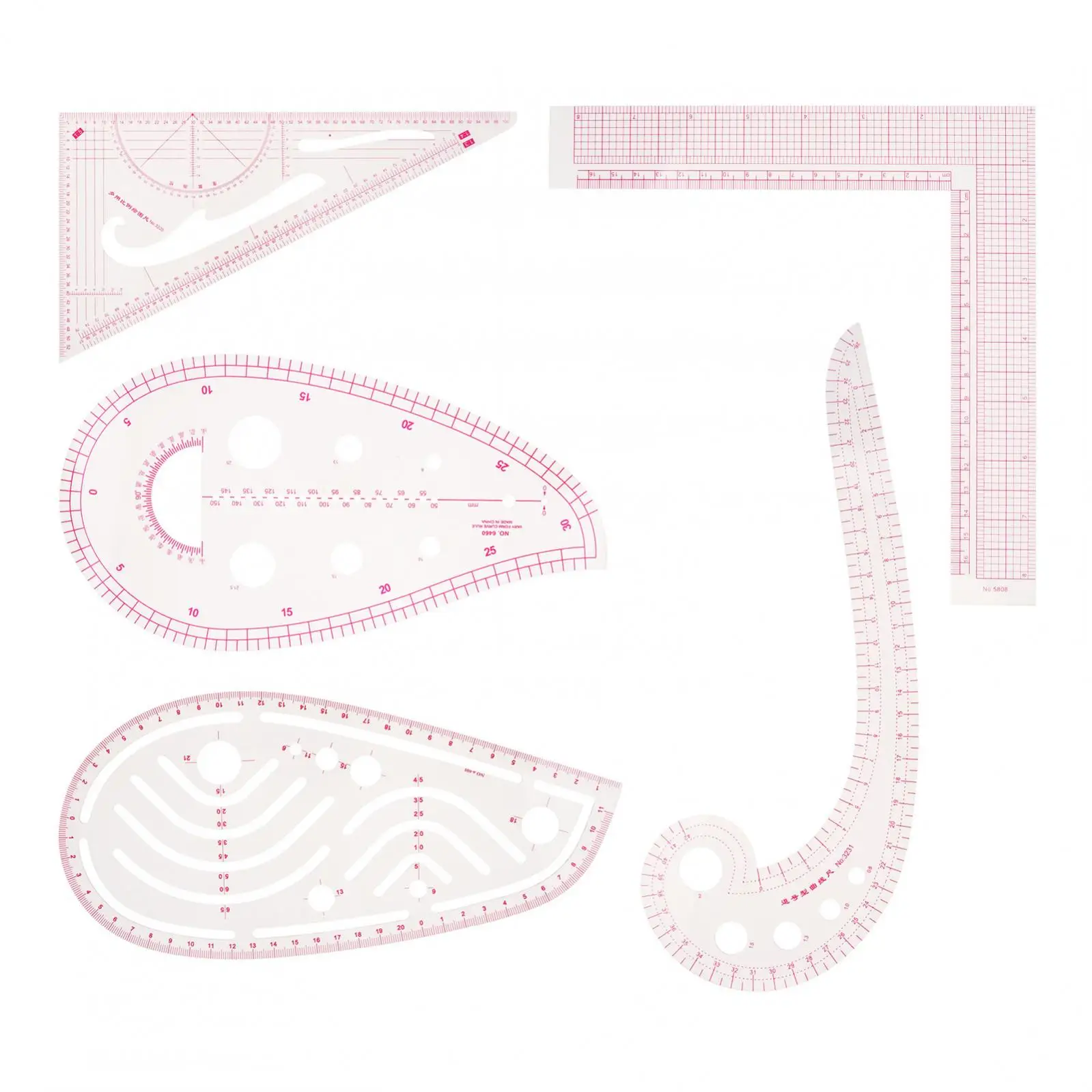 

Французская кривая швейная линейка, набор инструментов для измерения одежды «сделай сам», гибкий шаблон для рисования, пластиковая Метрическая Лоскутная искусственная линейка