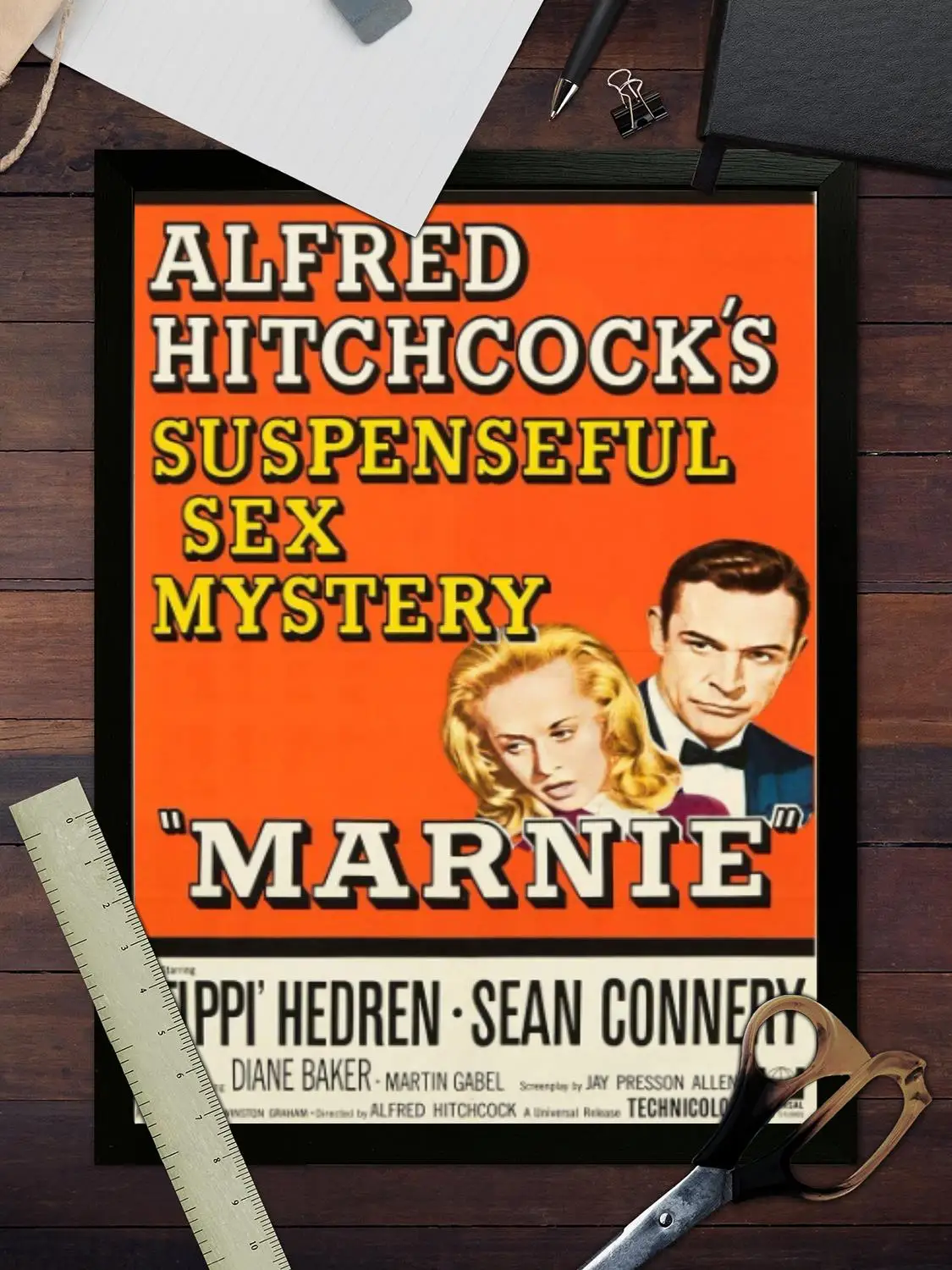 Художественный постер Ти́ппи Хедрен печать на холсте