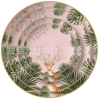creative christmas plate ceramic plate rice plate fruit plate ceramic bowl plate set dinner plate sets plates set charger plates