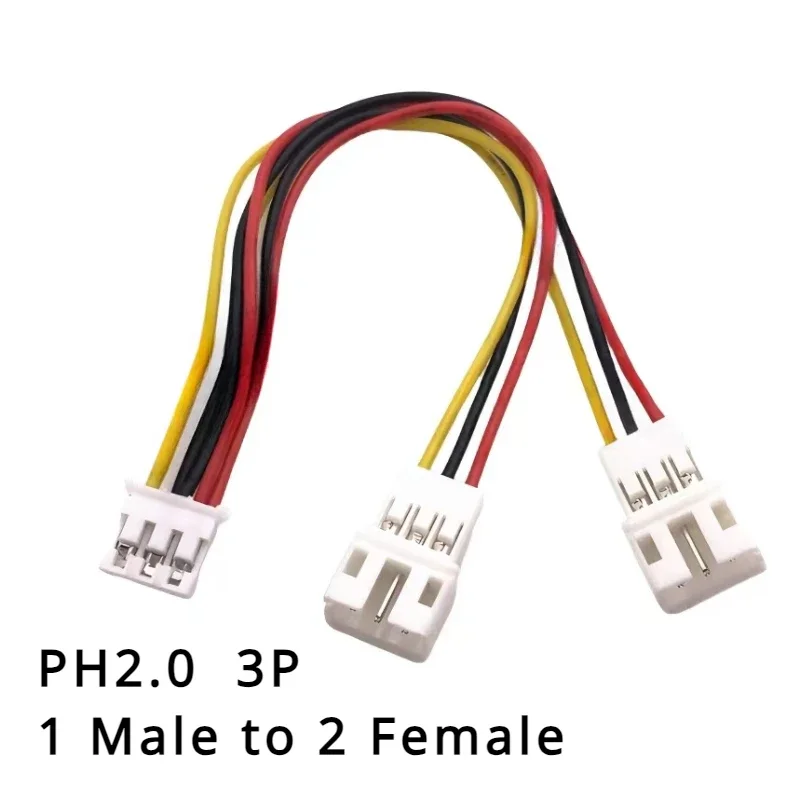 

Кабель вентилятора видеокарты GPU PH2.0 Mini 2/3/4Pin для 2-стороннего процессора 2/3/4Pin ШИМ-контактный разъем вентилятора Кабель-разветвитель Y Разветвитель с двумя вентиляторами