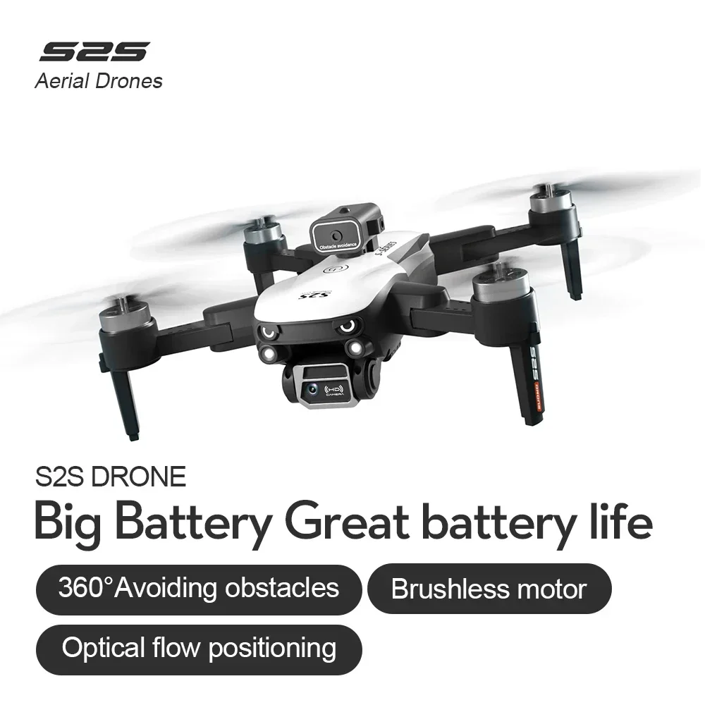 Профессиональный Дрон S2S с камерой 4K HD Wi-Fi FPV 360 °