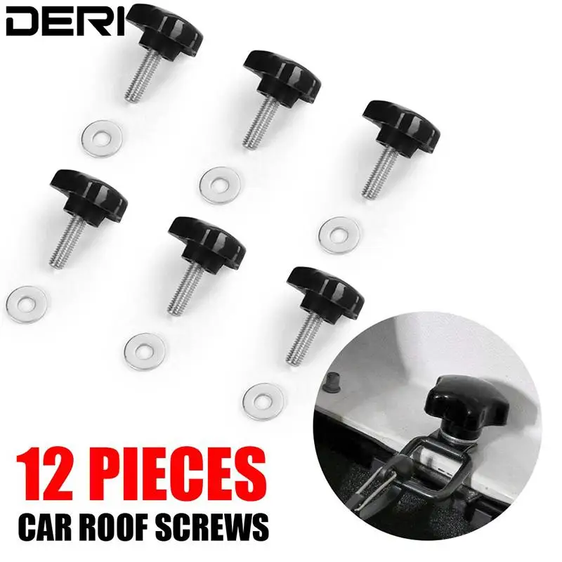 

Шурупы для крыши автомобиля, для Jeep Wrangler JK 2007-2018 4 Door US High Quality 6 Set Auto рым болты для крыши