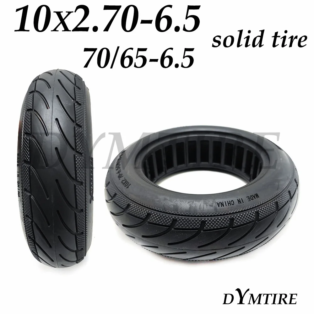 10 Inch 10x2.70-6.5 Solid Tire 70/65-6.5 Universal Explosion-Proof Non-Pneumatic Tyre for Electric Scooter Self-balancing car