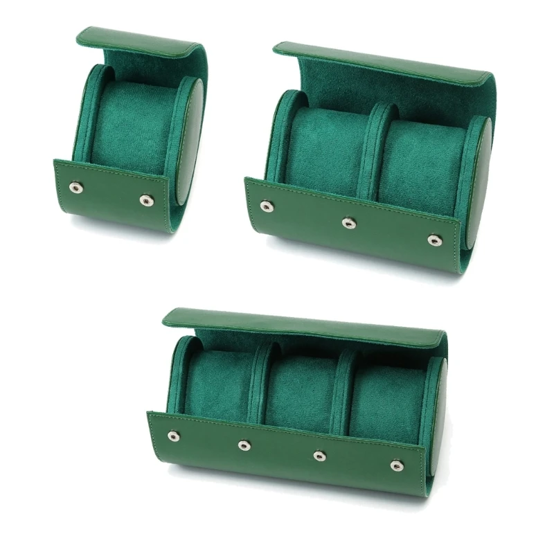 

3 Slot Travel Watch Storage Box Portable Vintage Watch Roll Display Case