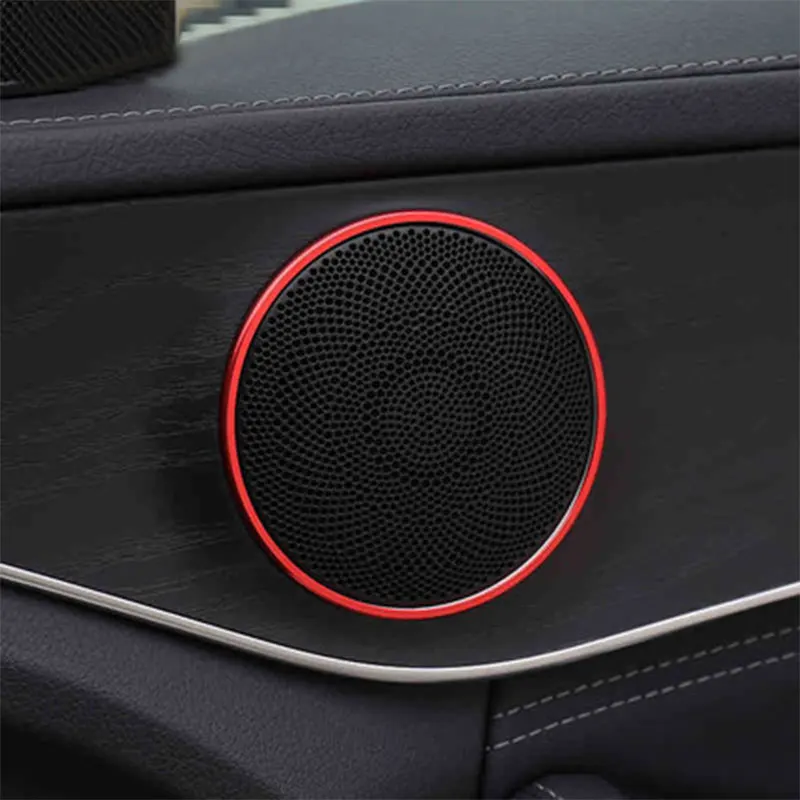 

Aluminium alloy Car Audio Speaker Car Door Loudspeaker Trim Ring Cover For Mercedes Benz E C GLC Class W213 W205 X253