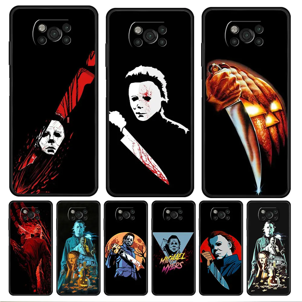 

Celular Funda Horror Movie The Curse Of Michael Myers For Xiaomi POCO M4 Pro 5G 11T 9T F3 F4 GT M3 MI 11 lite X4 X3 NFC 10T