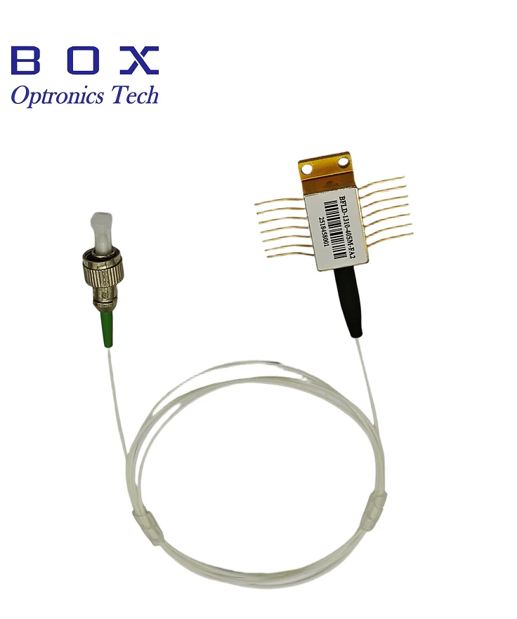 Фото Новый лазерный диод Box Optronics 1550 нм SLED, 14-контактный, в корпусе Butterfly, 10 мВт, для одномодового оптоволокна, FC APC, Telcordia GR468, 2В, гарантия 3 месяца №2