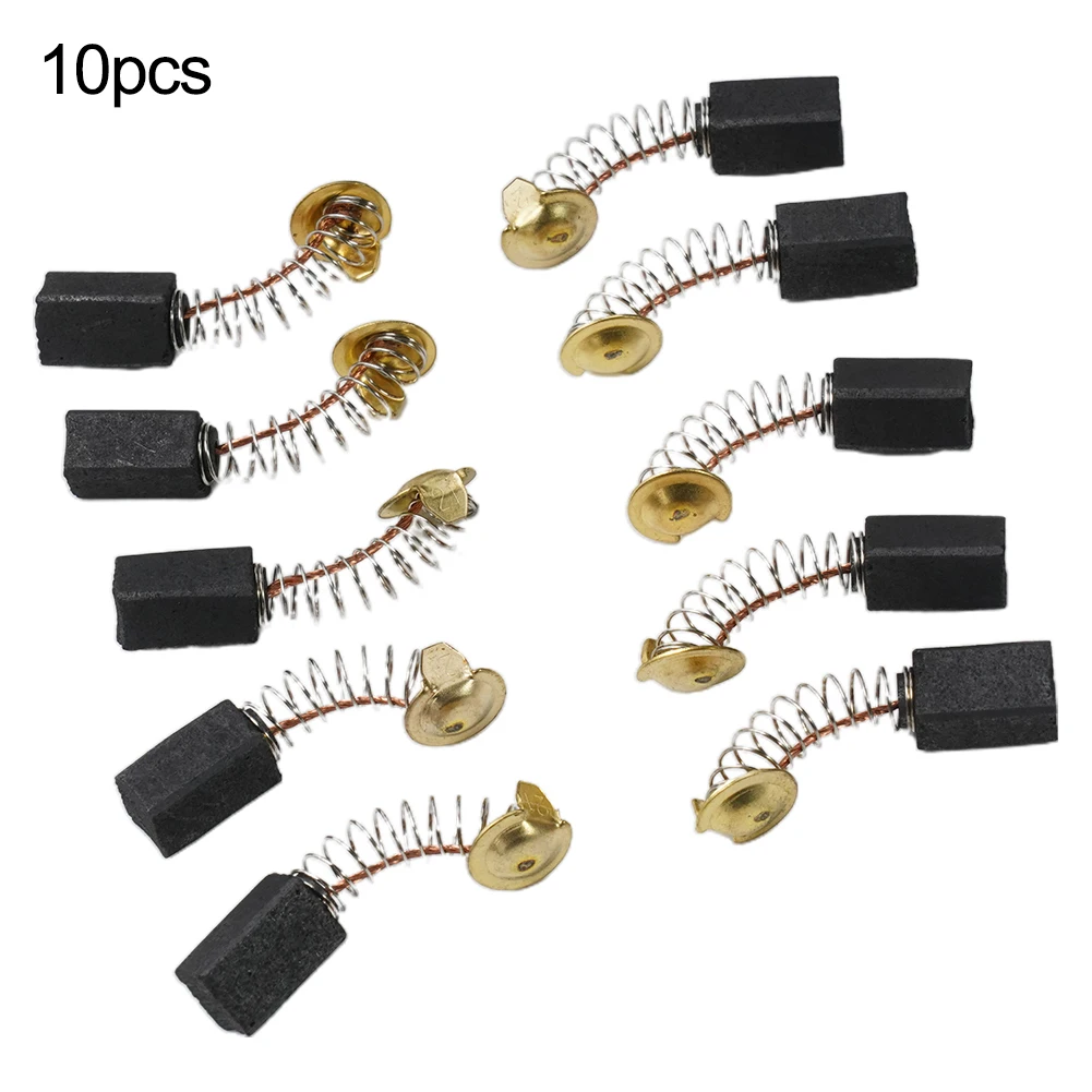 10pcs Carbon Motor Brushes For Circular Saws Electric Drills Hammer Dust Collectors Motorcycles Fan Motors Angle Grinders
