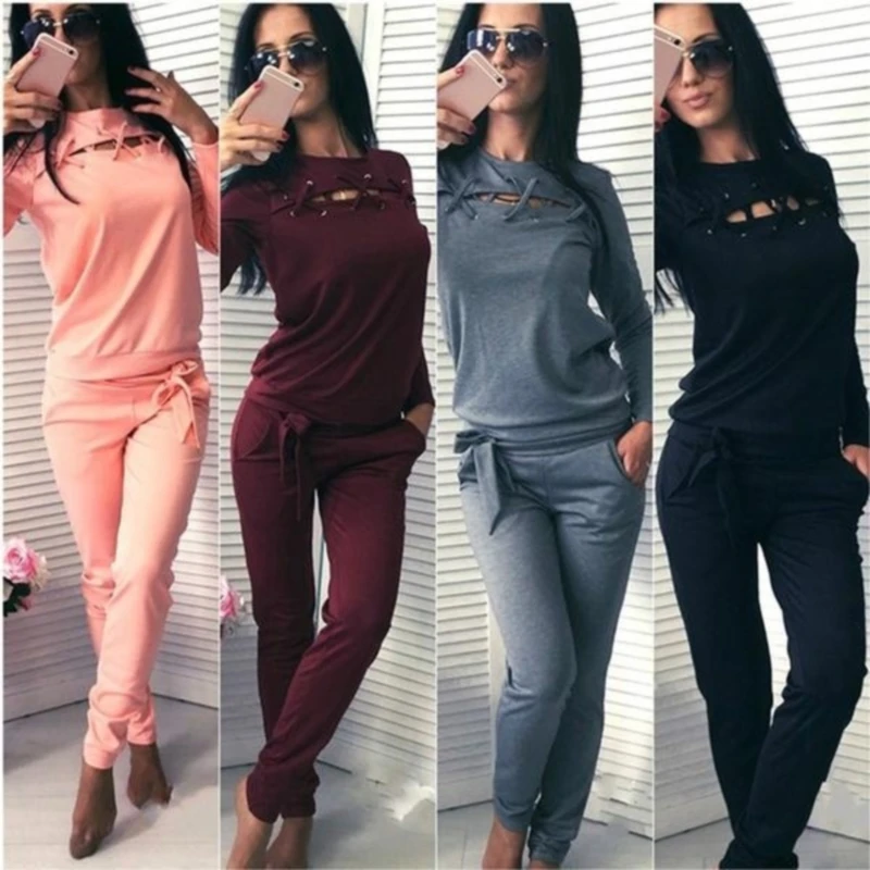 

Winter Tracksuit Women Set Top Sweatshirt Pants Suit Female 2 Piece Set Women Hoodies Pant Clothing Set Warm Conjuntos De Mujer