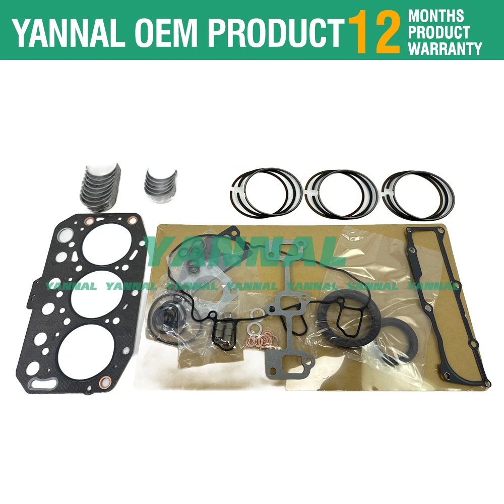 3TNV70 3D70E Комплект для капитального ремонта прокладки подшипника двигателя Yanmar
